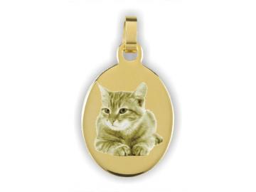 Ovalform ca. 20x25 mm 333 Gelbgold