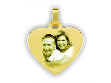 Herzform ca. 26x26 mm 585 Gelbgold