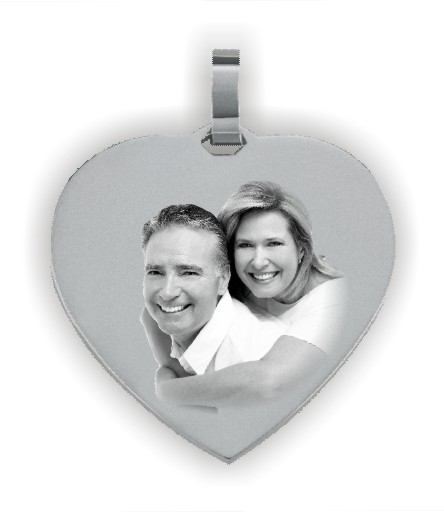 Herzform ca. 26x26 mm 585 Weißgold