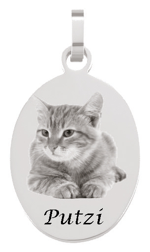 Schrift auf der Vorderseite unter dem Foto