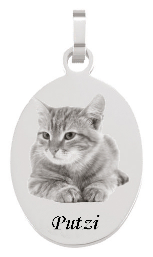 Schrift auf der Vorderseite unter dem Foto