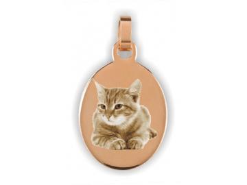 Ovalform ca. 20x25 mm Stahl Rosé