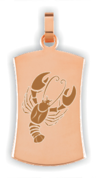 Freiform ca. 18x28 mm Stahl Rosé