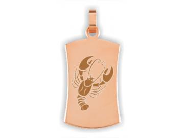 Freiform ca. 18x28 mm Stahl Rosé