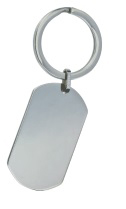 Schlüsselanhänger 23x40 mm Stahl Weiß